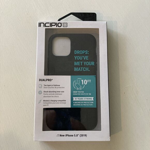 Incipio DualPro iPhone 11 Pro Case Black Slim Dual Layer Soft Touch NIB - Picture 7 of 9